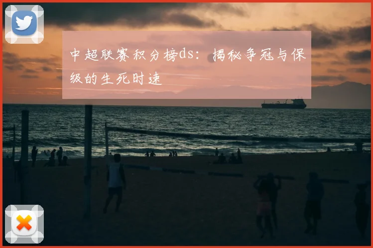 中超联赛积分榜ds：揭秘争冠与保级的生死时速